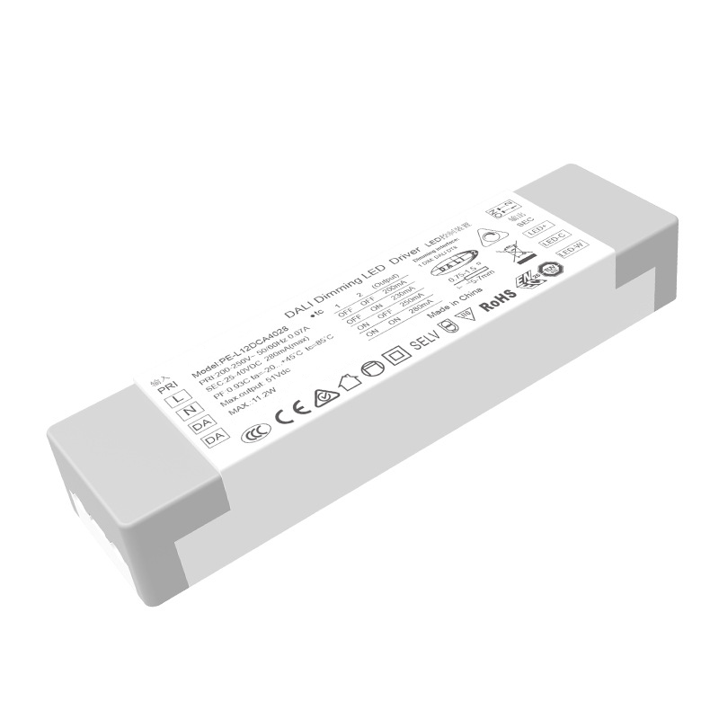 12W постојана струја DALI CCT LED драјвер со затемнување