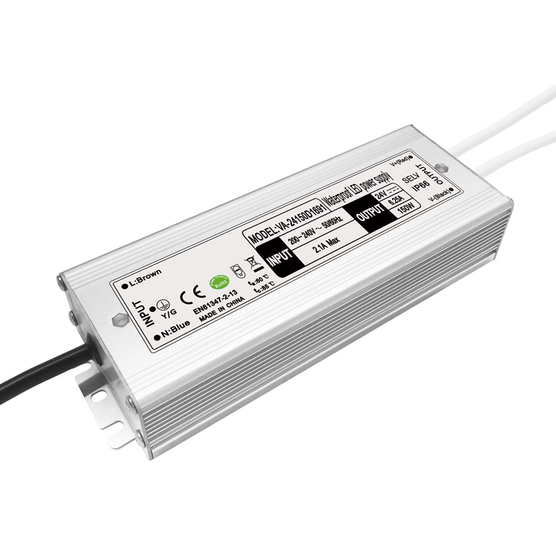 Водоотпорен LED драјвер со постојан напон од 150W