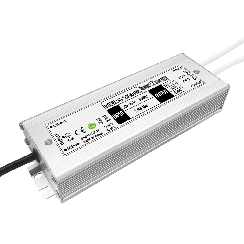Водоотпорен LED драјвер со постојан напон од 200W