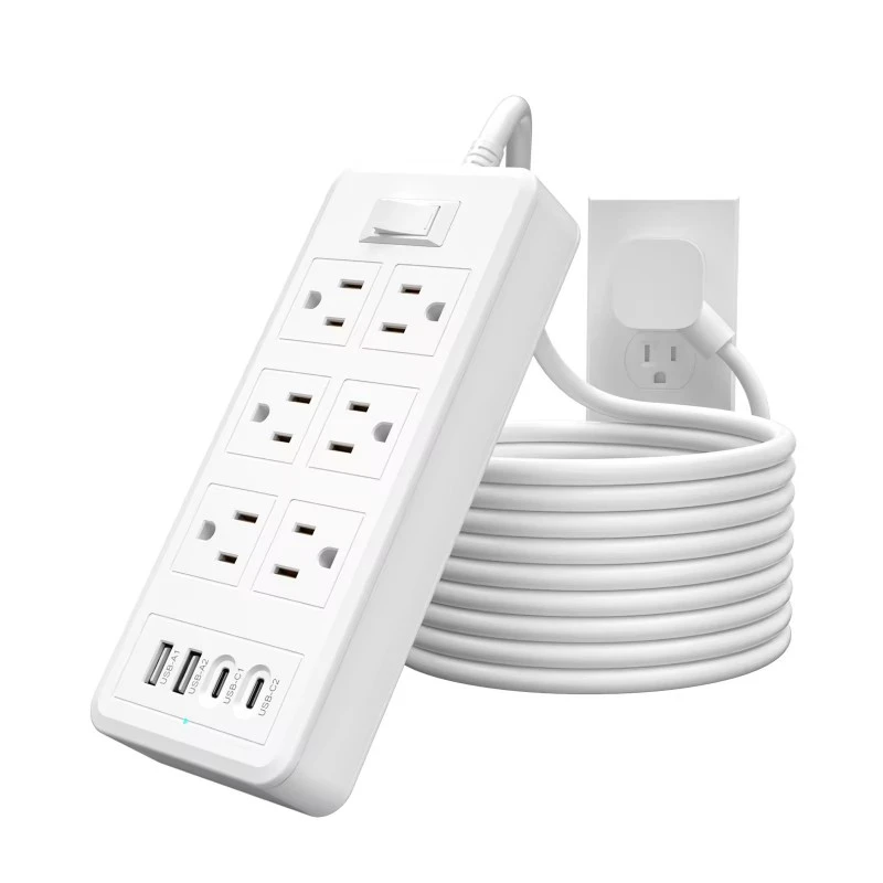 6 приклучоци 4 USB порти US Power strip