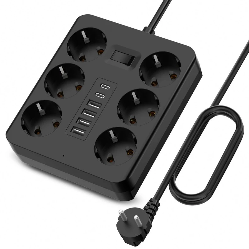 6 приклучоци EU Plug Power strip