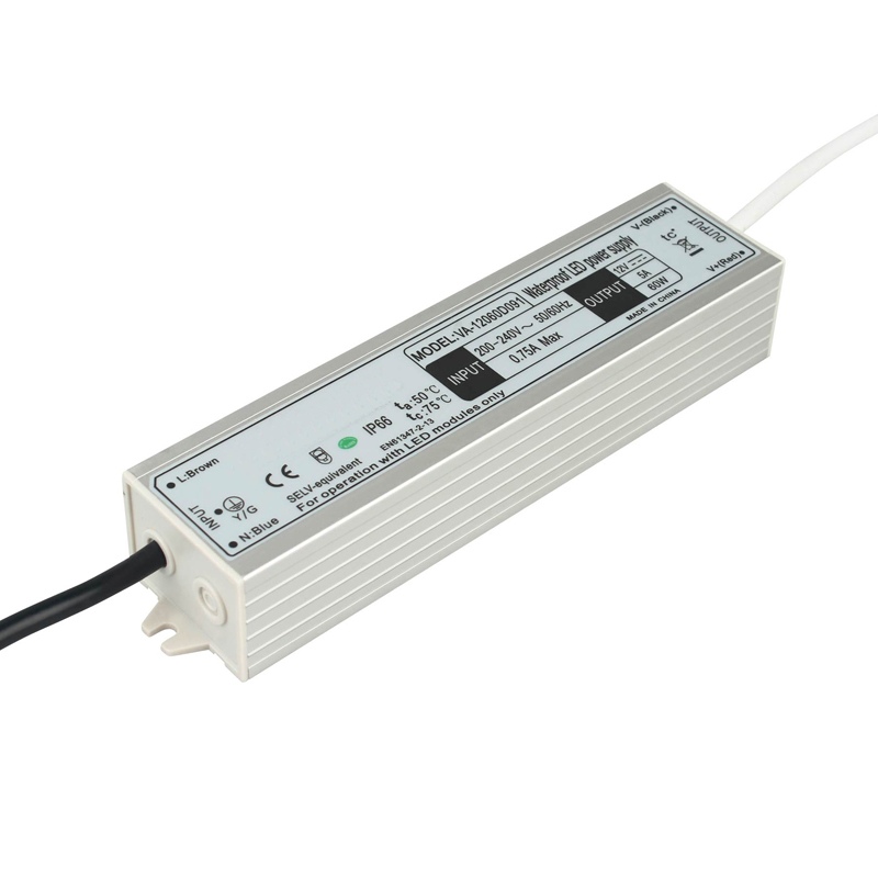 Водоотпорен LED драјвер со постојан напон од 60W