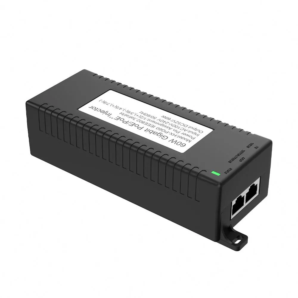 60W десктоп POE инјектор со IEEE802.3AF/AT/BT