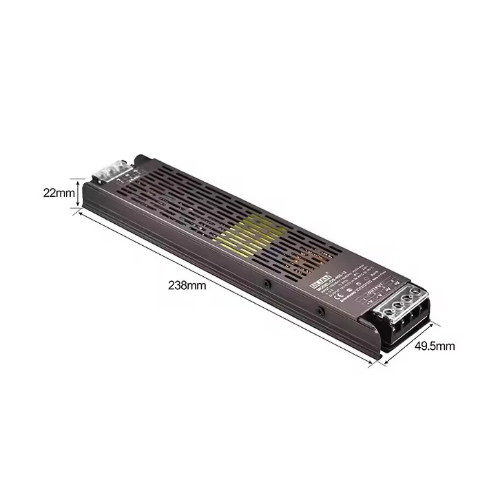 Ултра тенок или тенок 100W 12V/24V со еден излез напојување со префрлување